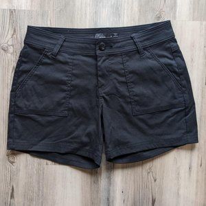 Prana Halle Stretch Hiking Short 5" inseam black size 4